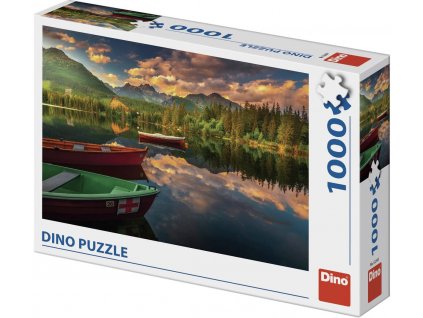 DINO Puzzle Štrbské pleso 66x47cm foto skládačka 1000 dílků v krabici