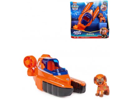 SPIN MASTER Tlapková Patrola Aqua Pups set záchranářské vozidlo + figurka Zuma  + Dárek zdarma