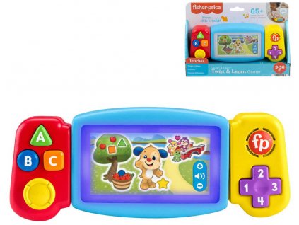 FISHER PRICE Zábavná herní baby konzole naučná na baterie Světlo Zvuk