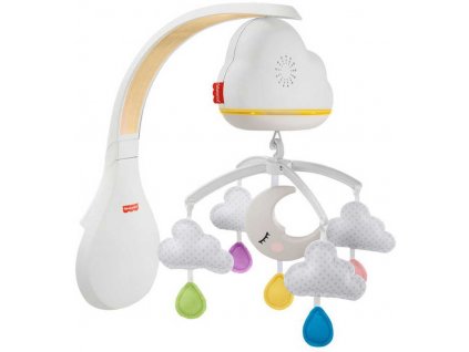 FISHER PRICE Baby kolotoč usínáček s mráčky na baterie Světlo Zvuk pro miminko  + Dárek zdarma