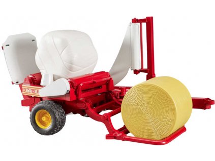 BRUDER 02122 Navíječka balíků přívěs k traktorům Profi set se 2 balíky  + Dárek zdarma