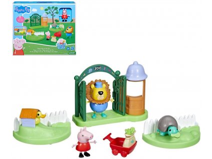 HASBRO PLAY-DOH Prasátko Peppa Pig v ZOO herní set se 2 figurkami plast  + Dárek zdarma