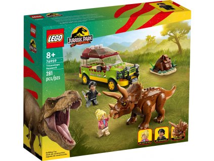 LEGO JURASSIC WORLD Zkoumání triceratopse 76959 STAVEBNICE  + Dárek zdarma