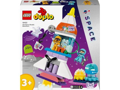LEGO DUPLO Vesmírné dobrodružství s raketoplánem 3v1 10422 STAVEBNICE  + Dárek zdarma