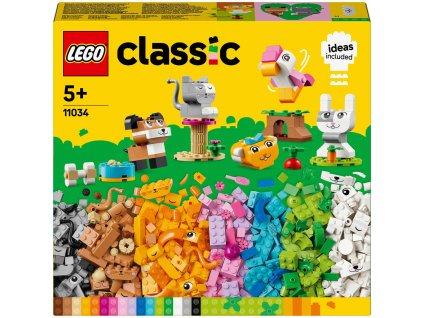 LEGO CLASSIC Tvořiví mazlíčci 11034 STAVEBNICE  + Dárek zdarma