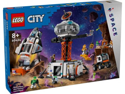LEGO CITY Vesmírná základna a startovací rampa 60434 STAVEBNICE  + Dárek zdarma