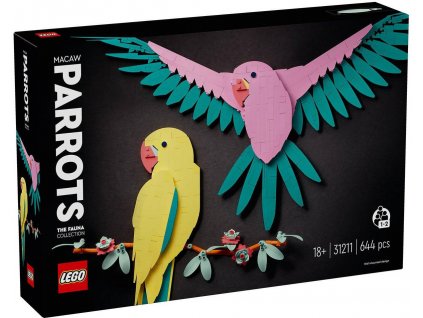 LEGO ART Kolekce zvířat Papoušci ara 31211 STAVEBNICE  + Dárek zdarma
