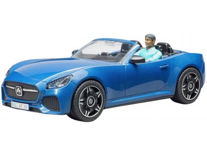 BRUDER 03481 Auto sportovní Dodge modré 1:16 set s figurkou řidiče  + Dárek zdarma