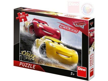 DINO Puzzle 100 dílků XL Aquaplaning Cars 3 (Auta) 47x33cm skládačka v krabici