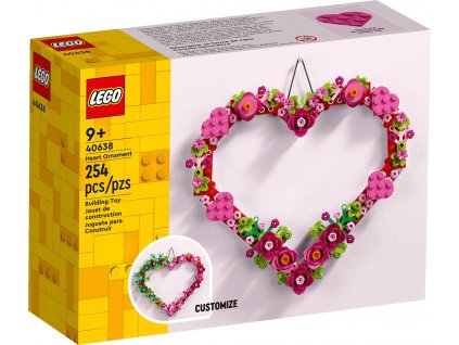 LEGO CREATOR Ozdoba ve tvaru srdce 40638 STAVEBNICE