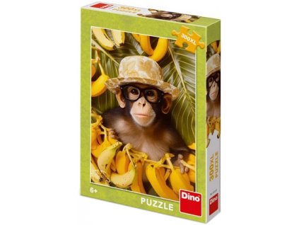 DINO Puzzle Šimpanz 33x47cm skládačka 300 dílků XL
