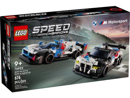 LEGO SPEED CHAMPIONS BMW M4 GT3 + BMW M Hybrid V8 76922 STAVEBNICE  + Dárek zdarma