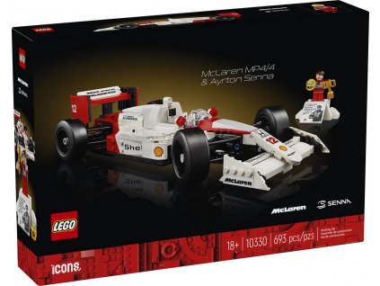 LEGO ICONS Auto McLaren MP4/4 + Ayrton Senna 10330 STAVEBNICE  + Dárek zdarma