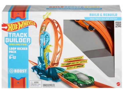 MATTEL HOT WHEELS Track Builder set s autíčkem pro stavitele Smyčka  + Dárek zdarma