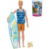 MATTEL BRB Barbie panák surfař Ken herní set s doplňky v krabici  + Dárek zdarma
