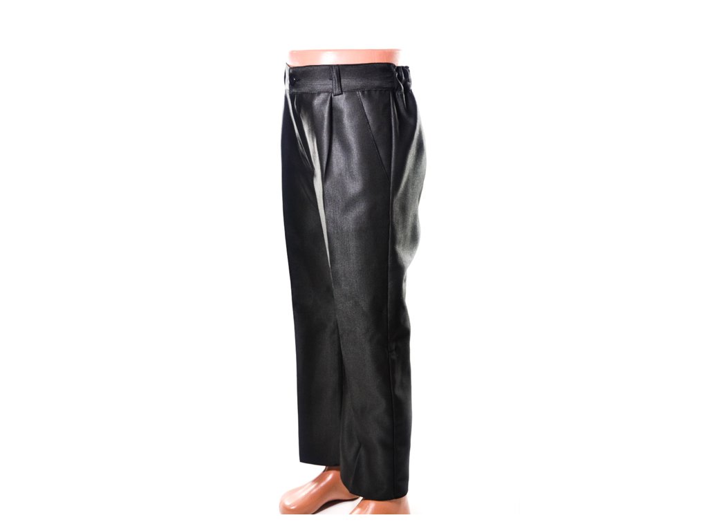 Detské oblekové nohavice - lesklé (Farba Čierna, Veľkosť 92)
