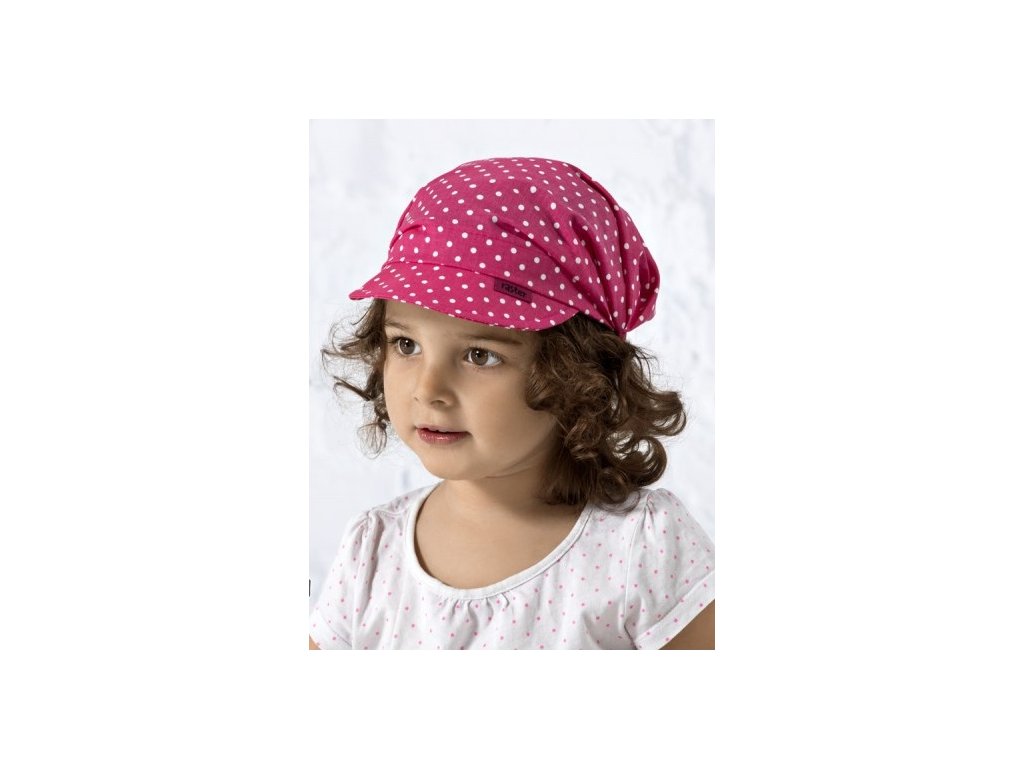 Detská čiapka so šiltom - bodky (Farba Neurčená, Veľkosť Neurčená)