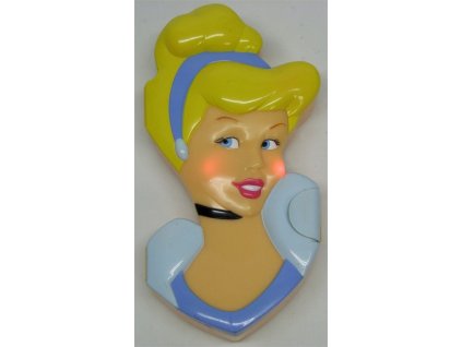 Detský plastový svietiaci peračník Princess, PoloTrade (Farba Modrá, Veľkosť Neurčená)