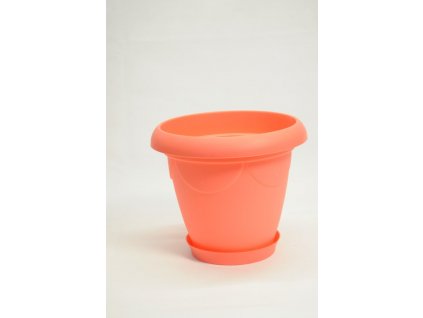 Plastový kvetináč s tanierikom – veľký 20l (Farba Červená, Veľkosť Neurčená)