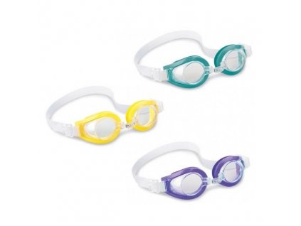 Detské plavecké okuliare Intex Play, UV ochrana (Farba Zelená, Veľkosť Neurčená)