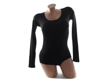 Dámske body s dlhými rukávmi - 2XL (Farba Biela, Veľkosť 2XL)