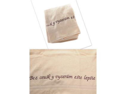 Uterák Bez osušky vyzerám lepšie - oranžový 87*49cm, PoloTrade (Farba Oranžová, Veľkosť 70x140cm)