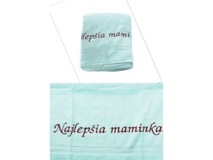 Uterák Najlepšia maminka - svetlozelený 87*49cm, PoloTrade (Farba Svetlozelená, Veľkosť 100x50cm)