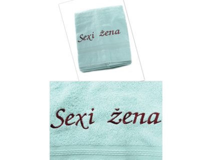 Uterák Sexi žena - svetlozelený 100x50cm, PoloTrade (Farba Svetlozelená, Veľkosť 100x50cm)