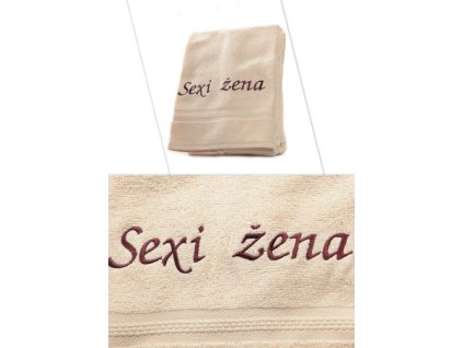 Uterák Sexi žena - oranžový 87*49cm, PoloTrade (Farba Oranžová, Veľkosť 100x50cm)
