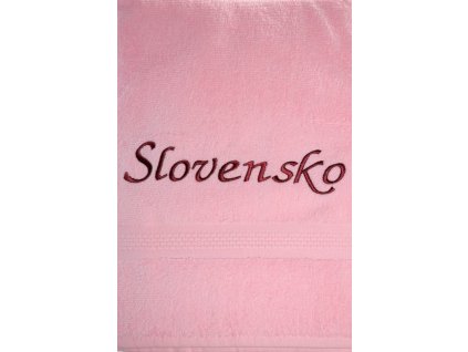 Uterák Slovensko - ružový svk slovakia 87*49cm, PoloTrade (Farba Ružová, Veľkosť 100x50cm)