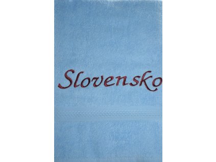 Osuška Slovensko - modrá, 70x140cm, PoloTrade (Farba Modrá, Veľkosť 70x140cm)