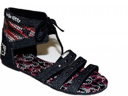Riflové sandále Hello Kitty (Farba Čierna, Veľkosť 28)