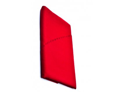 Teflónový obrus oválny 140x120cm, lesklý, zúbkovaný okraj, PoloTrade (Farba Červená, Veľkosť 140x220cm)
