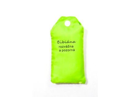 Nákupná taška s menom BIBIANA - rozvážna a pozorná, C-24-7710 (Farba Červená, Veľkosť 15L)