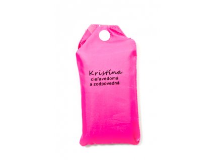 Nákupná taška s menom KRISTÍNA - cieľavedomá a zodpovedná, C-24-7741 (Farba Červená, Veľkosť 15L)