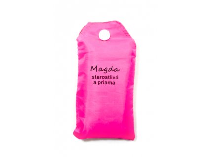 Nákupná taška s menom MAGDA - starostlivá a priama (Farba Červená, Veľkosť 15L)