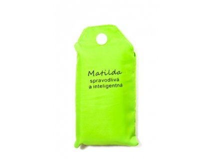 Nákupná taška s menom MATILDA - spravodlivá a inteligentná, C-24-7759 (Farba Červená, Veľkosť 15L)