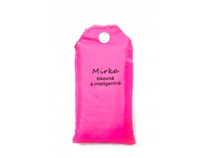 Nákupná taška s menom MIRKA - šikovná a inteligentná, C-24-7761 (Farba Žltá, Veľkosť 15L)