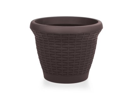Ratanový kochlík plastový 10L (Farba Tmavošedá, Veľkosť 10L)