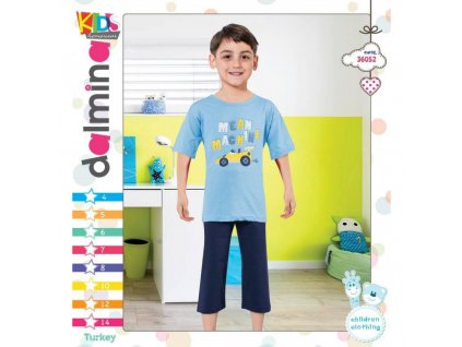 Chlapčenské pyžamo - autíčko (Farba Šedá, Veľkosť 8r)