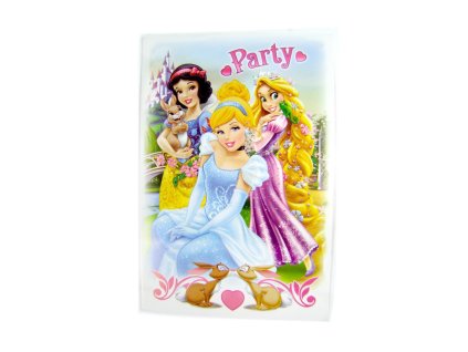 Pozvánka s obálkou Princess 5ks (Farba Multifarebné, Veľkosť 15x10cm)