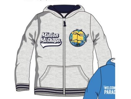Chlapčenská mikina Minions - dvojka (Farba Šedá, Veľkosť 3r)