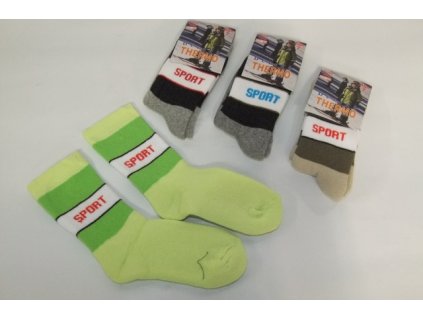 Detské thermo ponožky - Sport (Farba Šedá, Veľkosť 5r)
