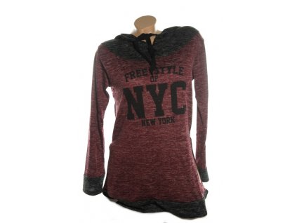 Dámsky sveter - NYC New York (Farba Červená, Veľkosť XL)