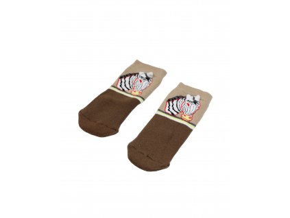 Detské ponožky - zebra (Farba Šedá, Veľkosť 5/6r)