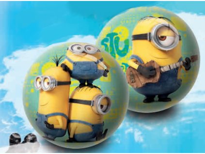 Lopta Minions Ø 23cm + darček zdarma, 3-2544, C-3-2544 (Farba Neurčená, Veľkosť Neurčená)