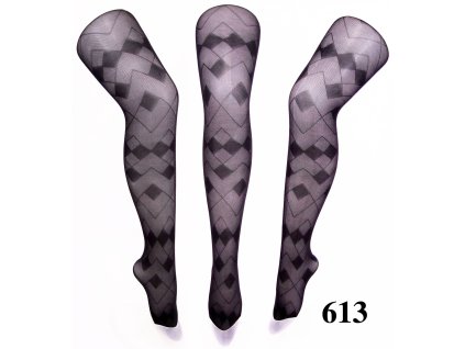 Dámske silónové pančuchy - model 613 DENIER 40, 6 kusov v balení (Farba Čierna, Veľkosť S/M)