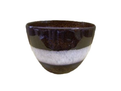Sklenená hnedá miska (Farba Hnedá, Veľkosť 15cm)