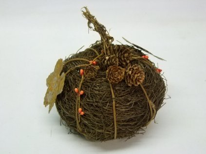 Dekorácia TEKVICA (Farba Hnedá, Veľkosť 19x17cm)