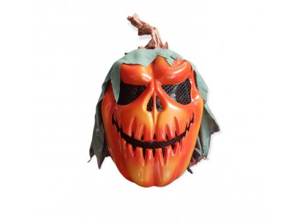 Maska Halloween-Tekvica oranžová